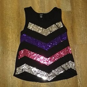 Black sequins Rue 21 top